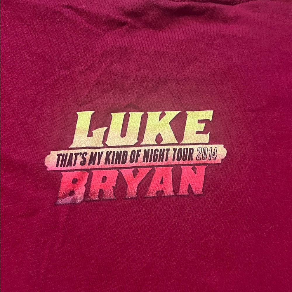 Luke Bryan 2014 tour t shirt - Picture 3 of 3